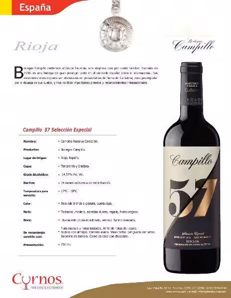 Campillo 57: Un Viaje Sensorial a la Excelencia del Rioja